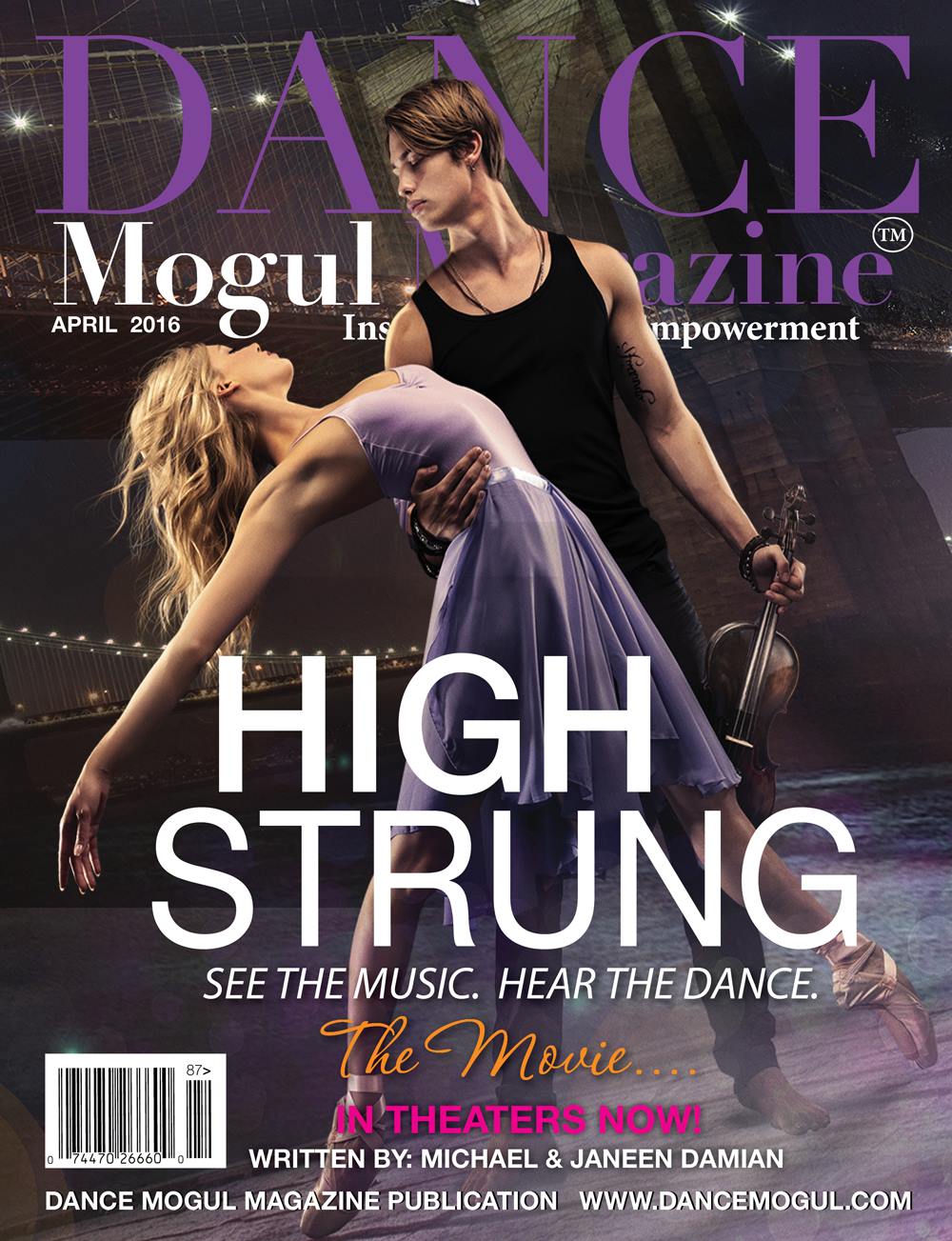 Dance Mogul Magazine exclusive feature on the dance film High Strung starring Ian Eastwood as Rik